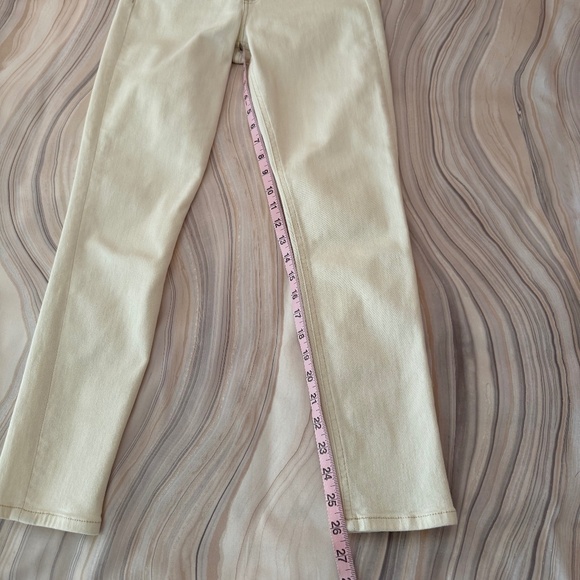 Rag & Bone Cate Mid-Rise Stretch Ankle Skinny Jeans Ecru Ivory Size 27 - $198 - Picture 14 of 16